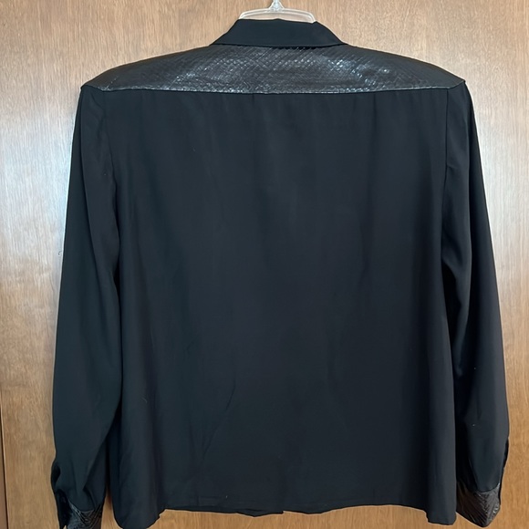 VTG Francesca by Damon for Starington Snake Skin Details Shirt size 12 - Picture 6 of 15